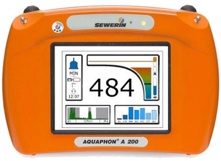 Aquaphon A 200 Acoustic Water Leak Detector – portable ultrasonic instrument for reliable detection of water leaks in pipes and infrastructure