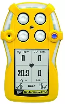 GasAlertQuattro Multi Gas Detector