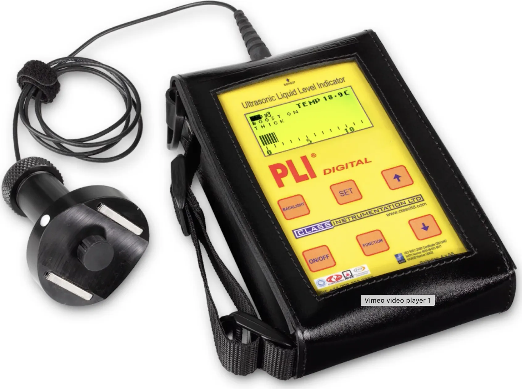 PLI Digital Ultrasonic Liquid Level Gauge – reliable non-contact liquid level measurement device for tanks in marine and industrial settings