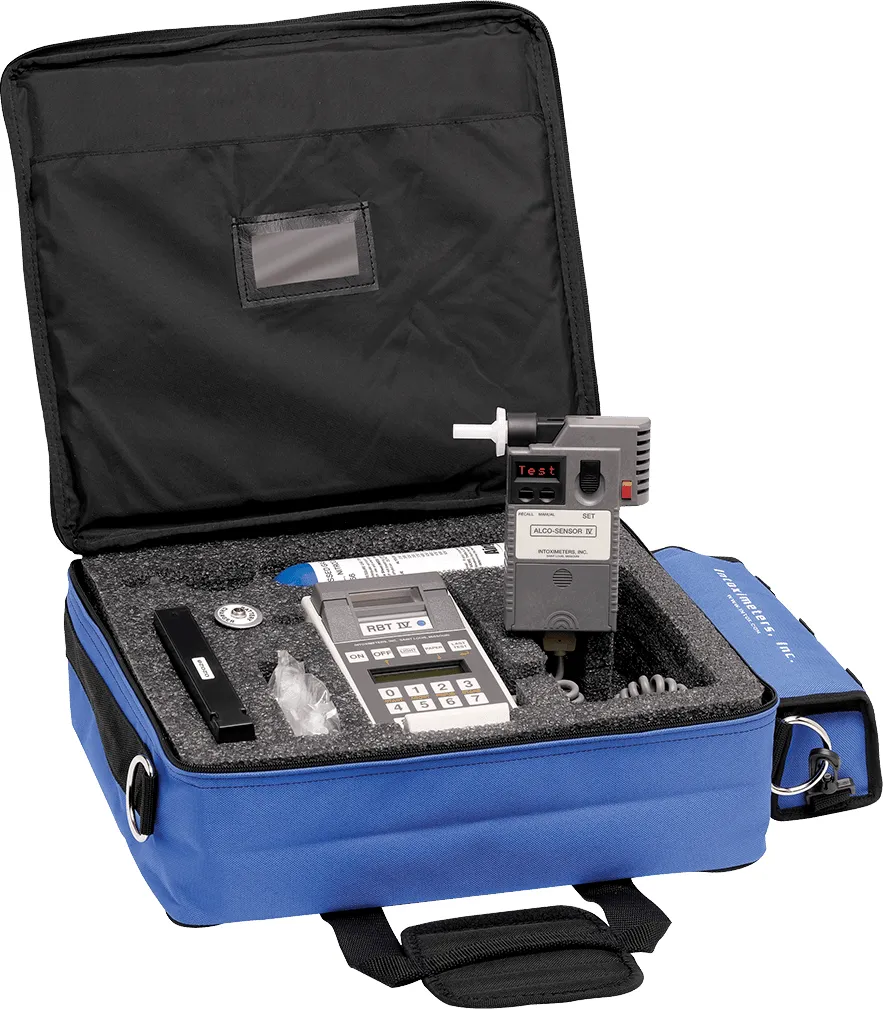 RBT IV Breath Alcohol Testing System – complete portable solution with Alco-Sensor IV and printer for accurate, DOT-compliant alcohol testing in the field