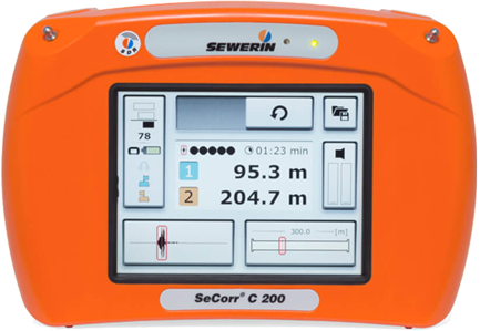 Secorr C 200 Acoustic Water Leak Detector – handheld ultrasonic leak detector for precise water leak detection in pipes and water networks