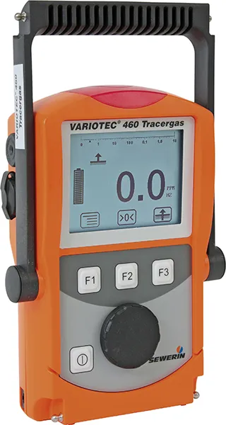 VARIOTEC 460 TracerGas Leak Detector – portable, high-sensitivity hydrogen gas leak detector for pinpointing leaks in buried pipelines